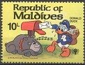 Maldives - 1979 - Walt Disney - 10 L - Multicolor - Disney, Postal Scenes - Scott 831 - Walt Disney Donald Duck Postman - 0